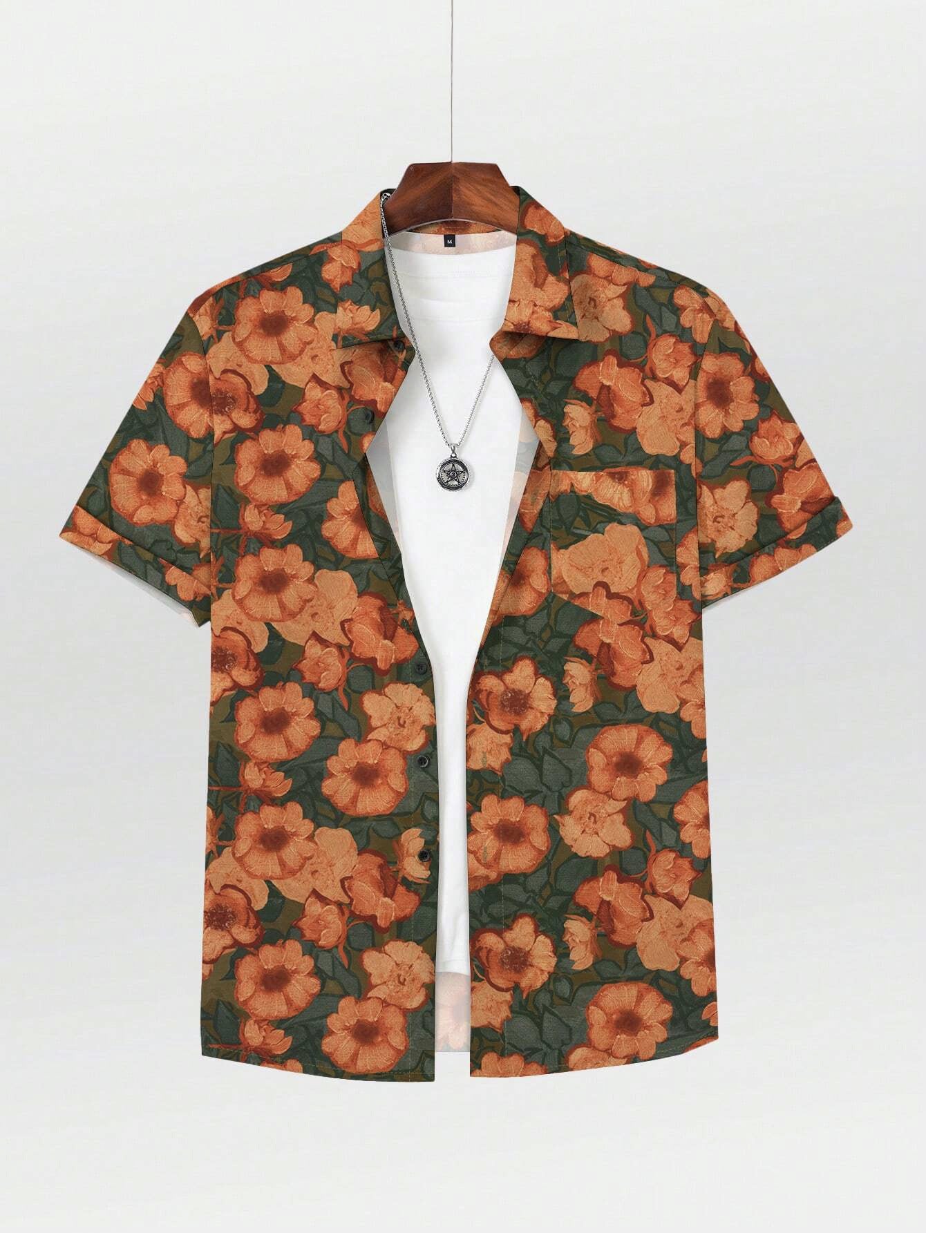 3D Digital Printing Men's Shirt Casual Hawaii