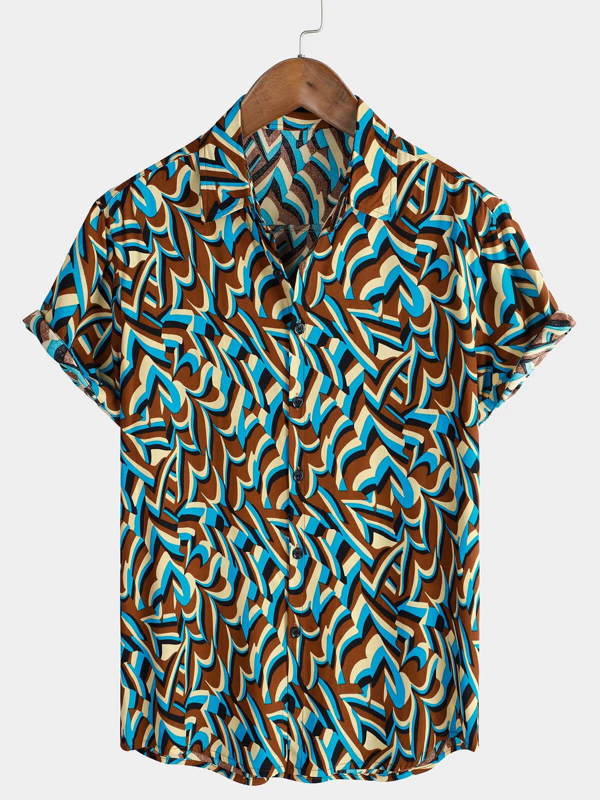 Casual 3D Digital Printing Shirt Color Printing Shirt