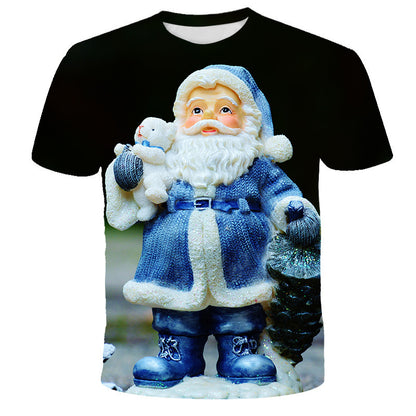 T Shirt 3D Digital Printing Short Sleeve