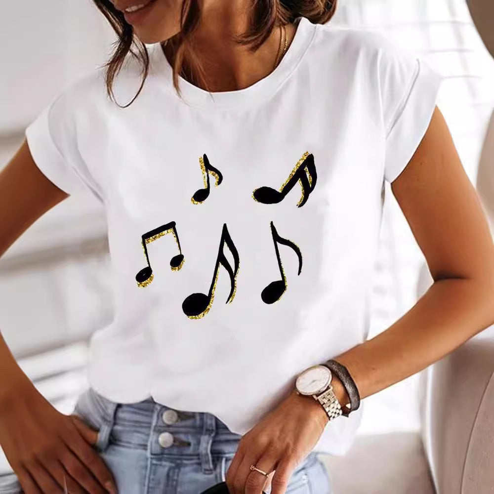 Women's Loose 3D Pattern T-shirt
