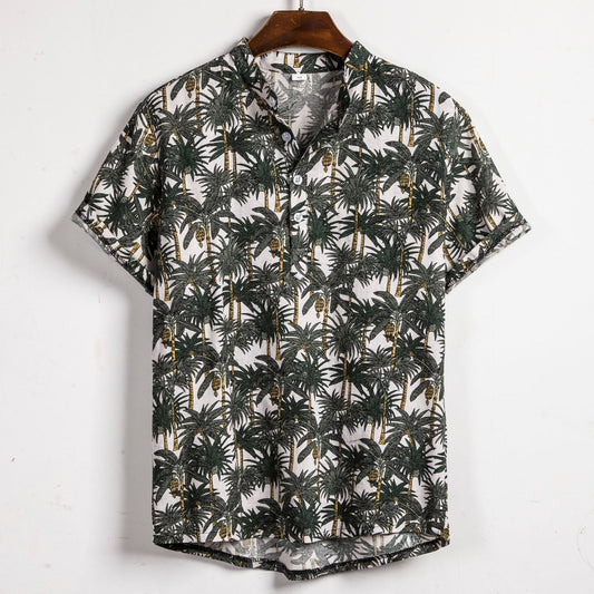 Men's Floral Short Sleeve Shirt