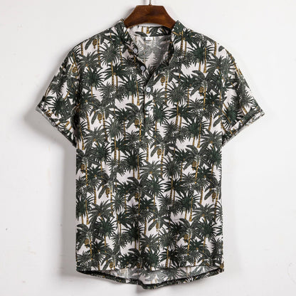 Men's Floral Short Sleeve Shirt