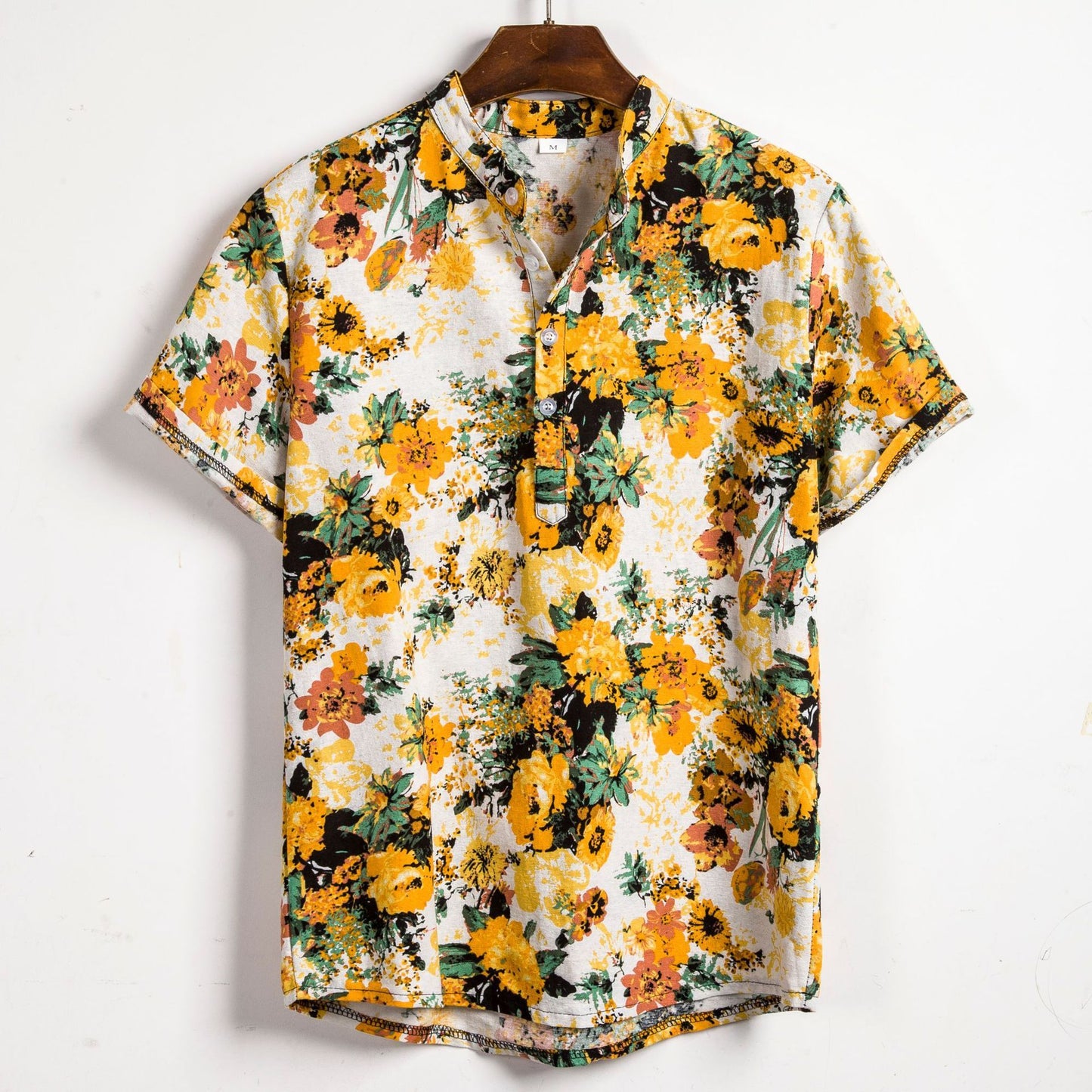 Men's Floral Short Sleeve Shirt