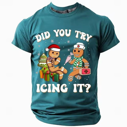 Christmas Style Men's T-shirt 3D Digital Printing