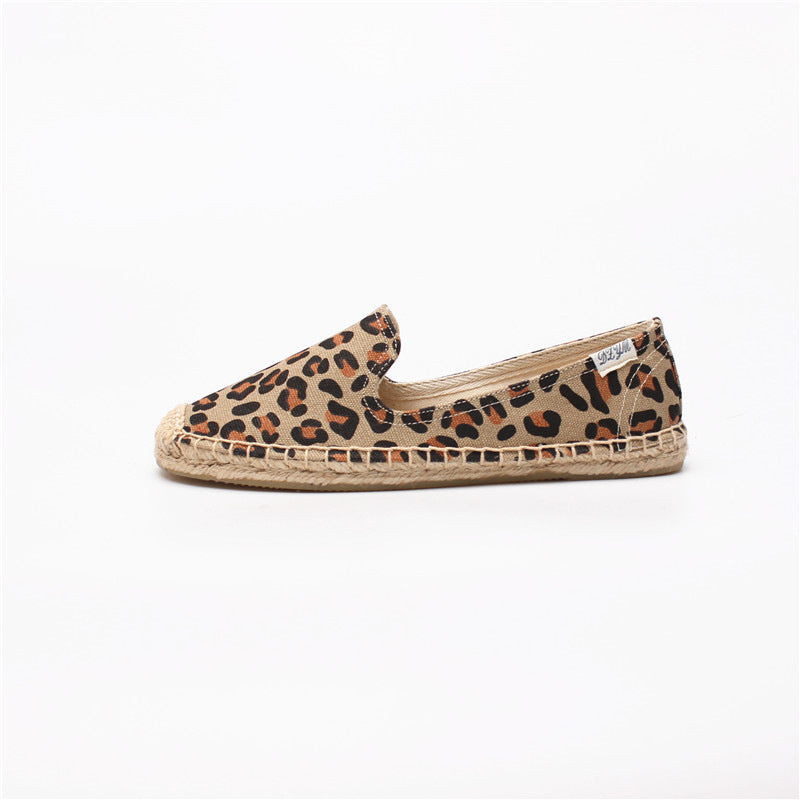 Women's Printed Low Cut Canvas Casual Single Shoes