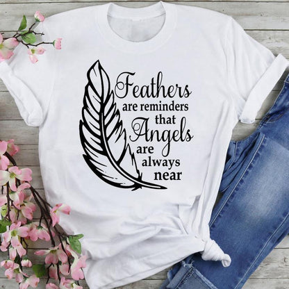 T-shirt Women's Printed Short Sleeve Datura Flower Floral Print White Round Neck