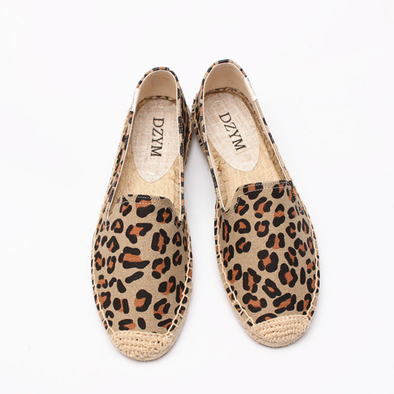 Women's Printed Low Cut Canvas Casual Single Shoes