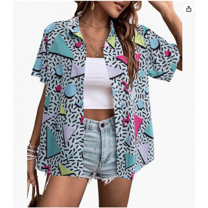 Fashion Personality Women's Floral 3D Printed Shirt