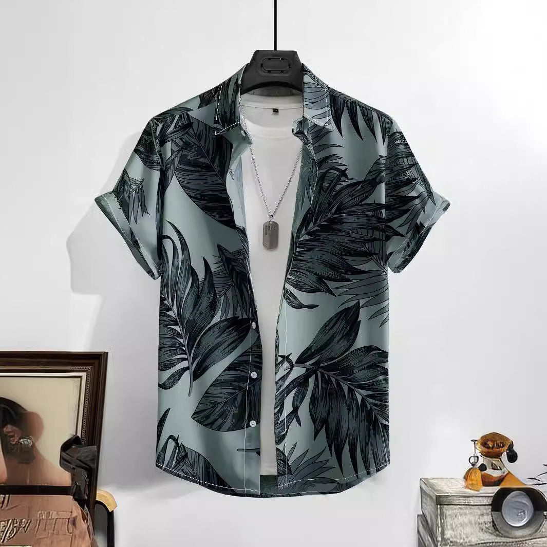 Men's Loose Casual Simple 3D Printed Shirt