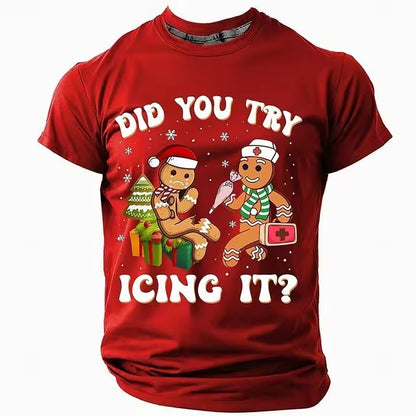 Christmas Style Men's T-shirt 3D Digital Printing