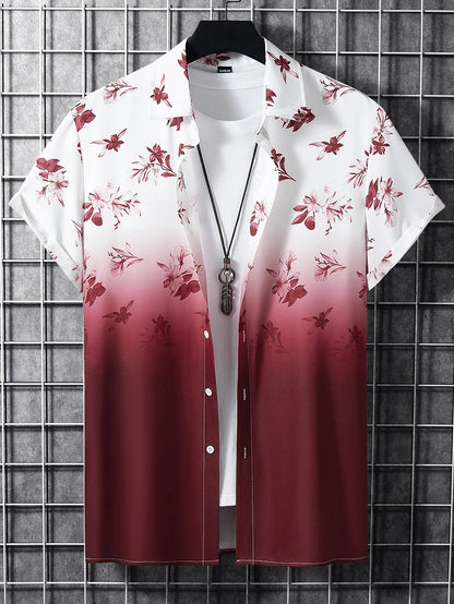 3D Digital Printing Men's Shirt Casual Hawaii