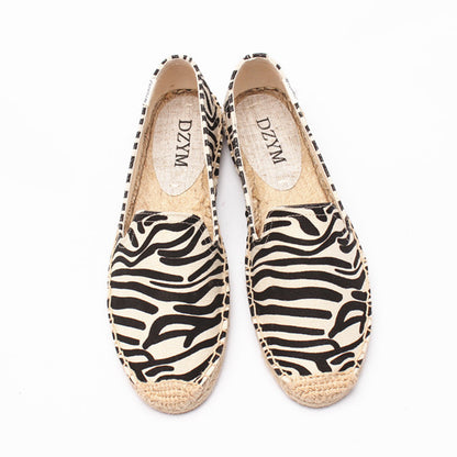 Women's Printed Low Cut Canvas Casual Single Shoes