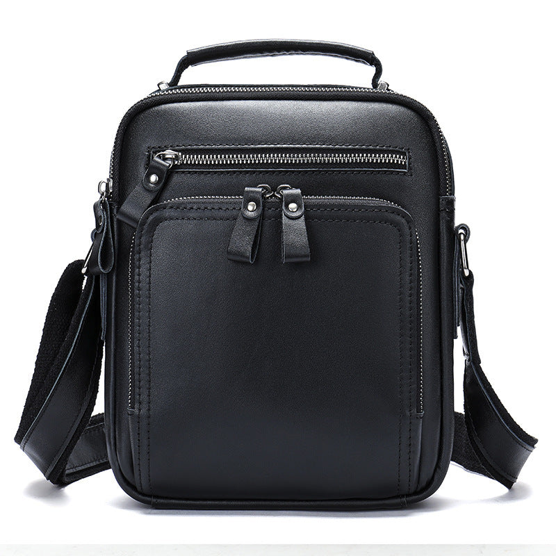 Genuine Leather Shoulder Messenger Bag Vintage Crazy Horse