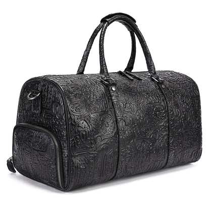 Retro Embossing Design Handbag For Men