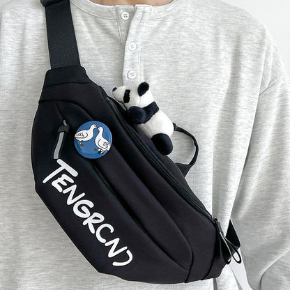 Chest Bag Men's Japanese Leisure Crossbody Sports Cargo Shoulder Bag