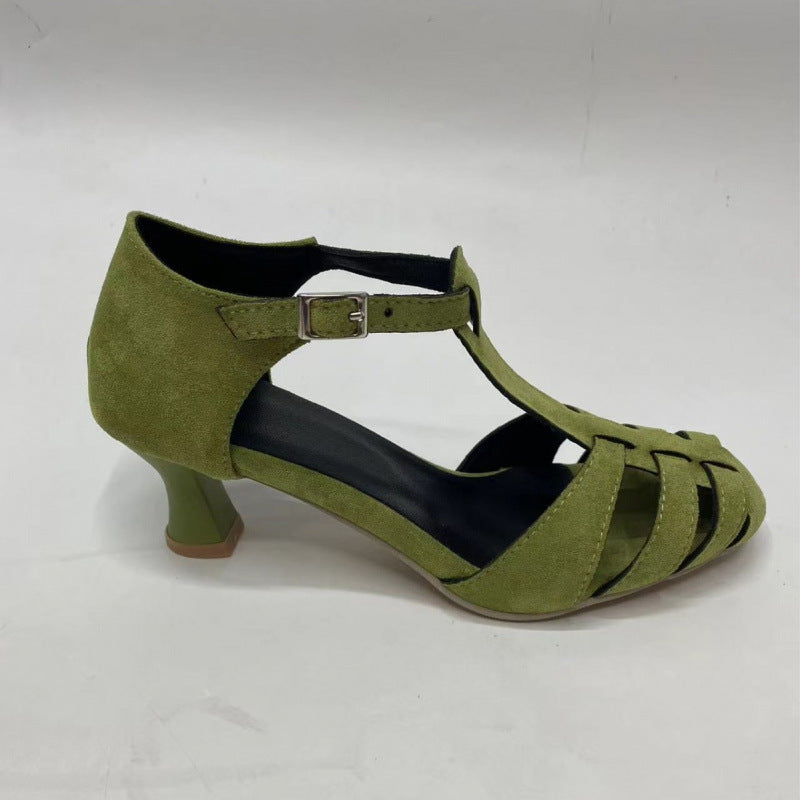 Fashion Suede Round Toe Women's Shoes Plus Size Breathable