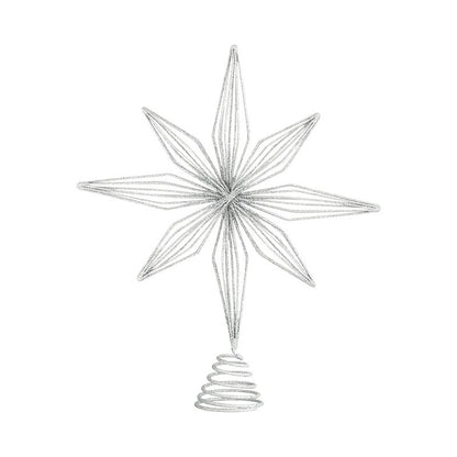 Eight Awn Star Champagne Christmas Decoration Ornaments