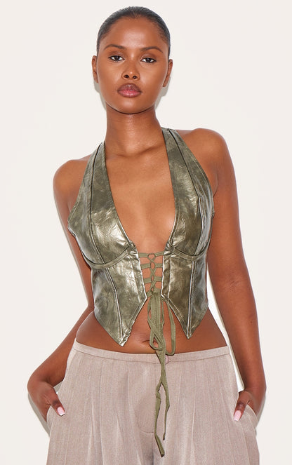 https://cdn-img.prettylittlething.com/8/7/9/d/879d8678765f544849756a5c3be6a5c7ba4ef406_CNB1617_1_dark_green_washed_faux_leather_lace_up_plunge_halterneck_top.jpg