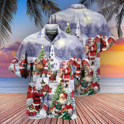 Christmas 3D Digital Printing Short Sleeve Shirt Men's Top