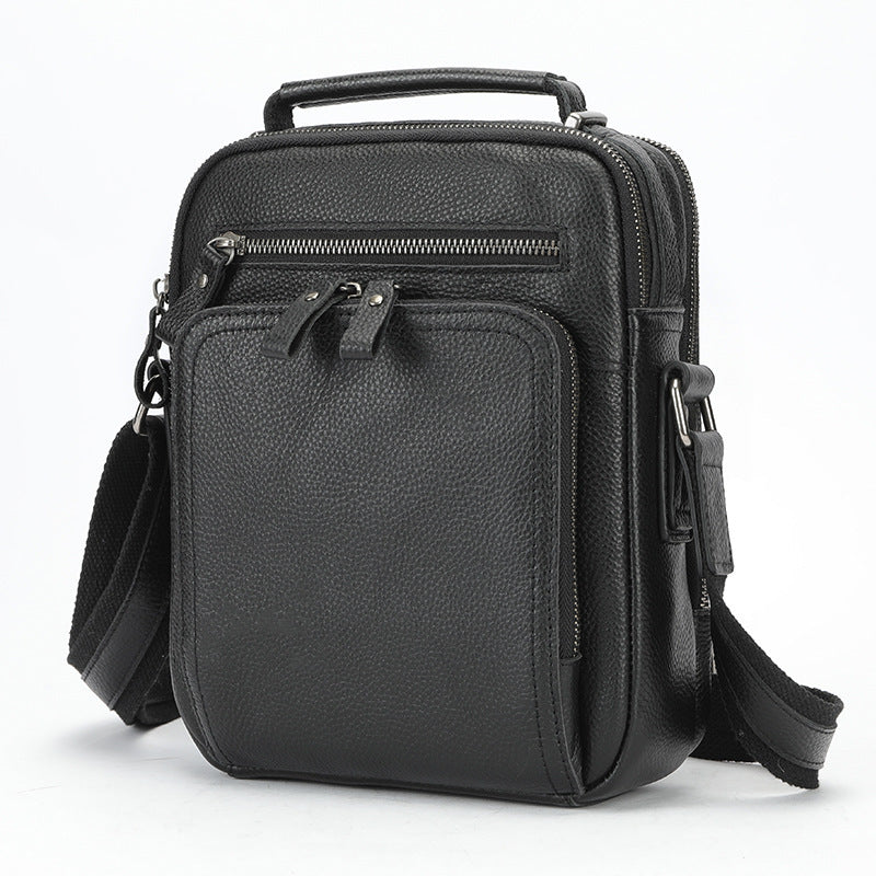 Genuine Leather Shoulder Messenger Bag Vintage Crazy Horse