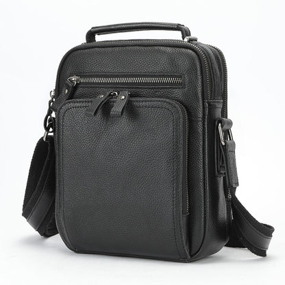 Genuine Leather Shoulder Messenger Bag Vintage Crazy Horse