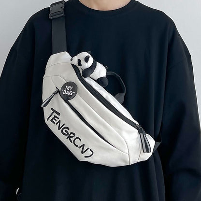 Chest Bag Men's Japanese Leisure Crossbody Sports Cargo Shoulder Bag