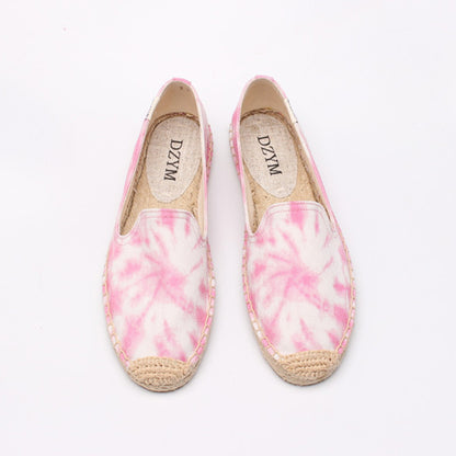 Women's Printed Low Cut Canvas Casual Single Shoes