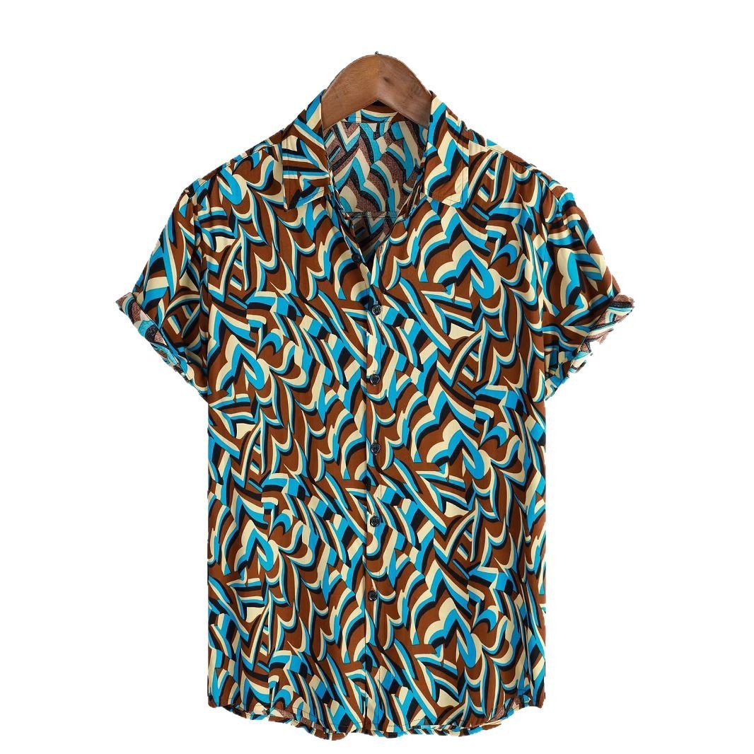 Casual 3D Digital Printing Shirt Color Printing Shirt