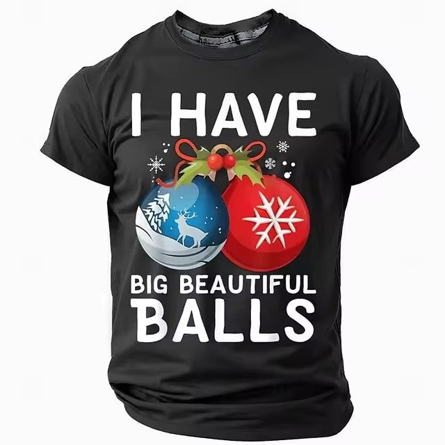 Christmas Style Men's T-shirt 3D Digital Printing