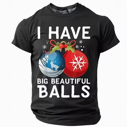 Christmas Style Men's T-shirt 3D Digital Printing