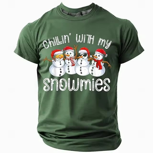 Christmas Style Men's T-shirt 3D Digital Printing