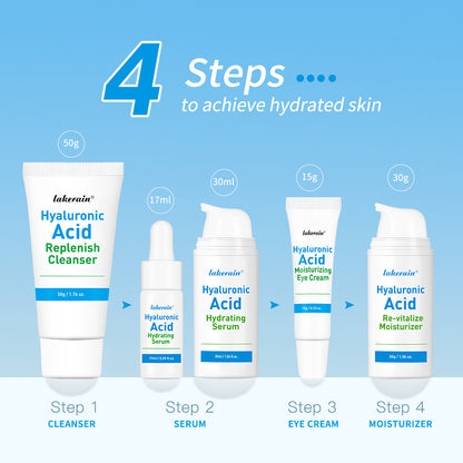Hyaluronic Acid Skin Care Set Facial Dry Hydrating