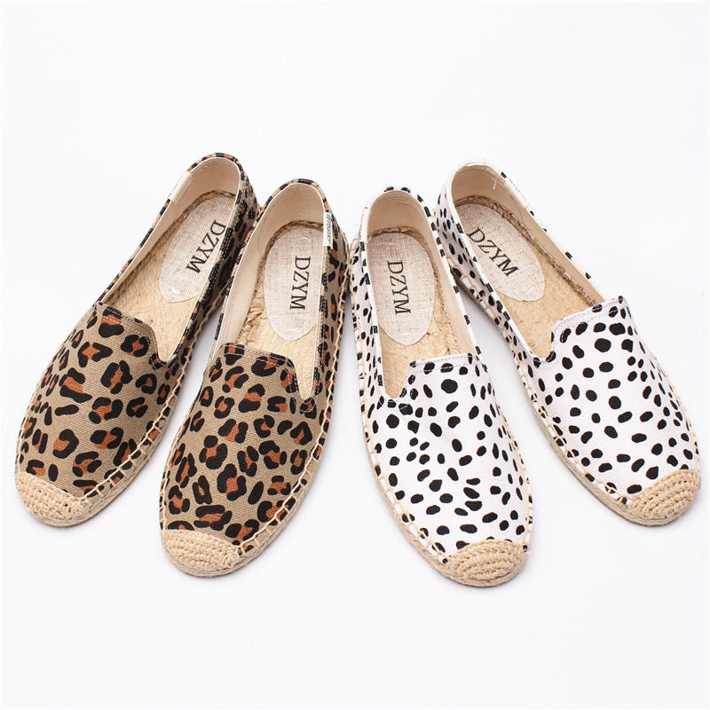 Women's Printed Low Cut Canvas Casual Single Shoes