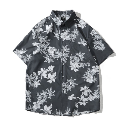 Men's Summer Vintage Hawaiian Flower Shirt
