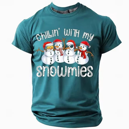 Christmas Style Men's T-shirt 3D Digital Printing
