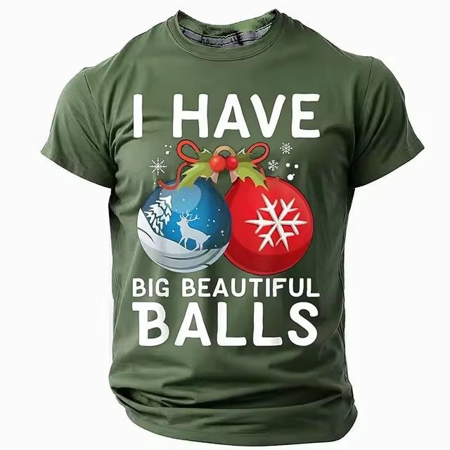 Christmas Style Men's T-shirt 3D Digital Printing