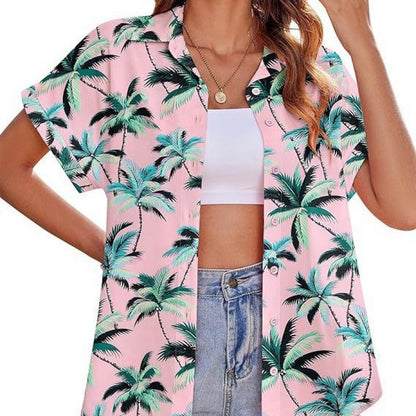 Fashion Personality Women's Floral 3D Printed Shirt