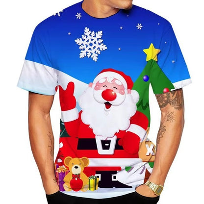 Santa Claus 3D Digital Printing T-shirt