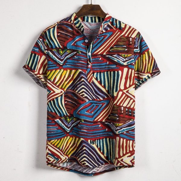 Men's Floral Short Sleeve Shirt