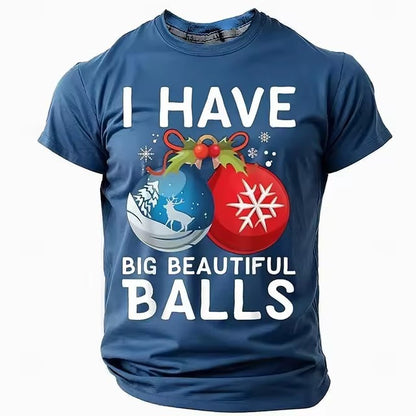 Christmas Style Men's T-shirt 3D Digital Printing