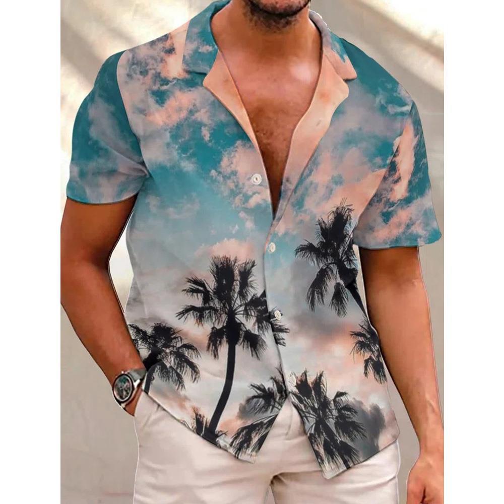 Men's 3D Printed Stylish Beach Casual Shirt