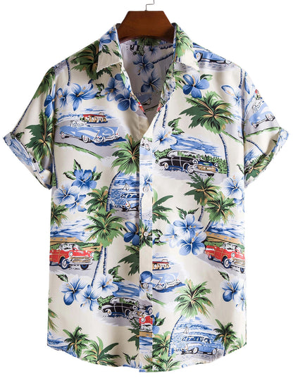 3D Digital Printing Men's Shirt Casual Hawaii
