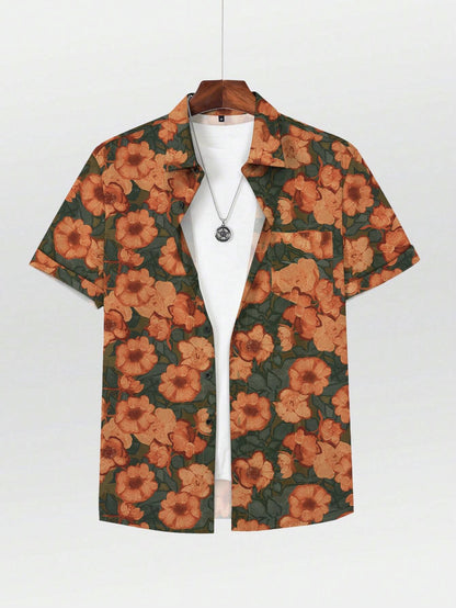 3D Digital Printing Men's Shirt Casual Hawaii