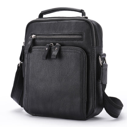 Genuine Leather Shoulder Messenger Bag Vintage Crazy Horse