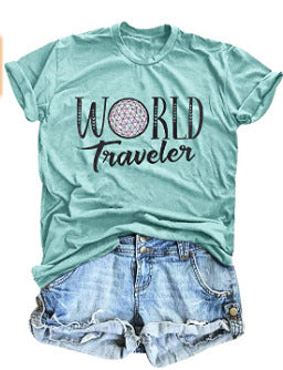 Digital 3D Print Women's Street Short Sleeve Sports T-shirt Top