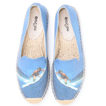 Women's Printed Low Cut Canvas Casual Single Shoes