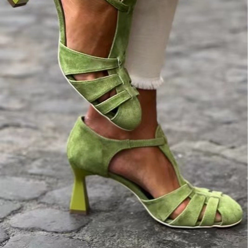 Fashion Suede Round Toe Women's Shoes Plus Size Breathable